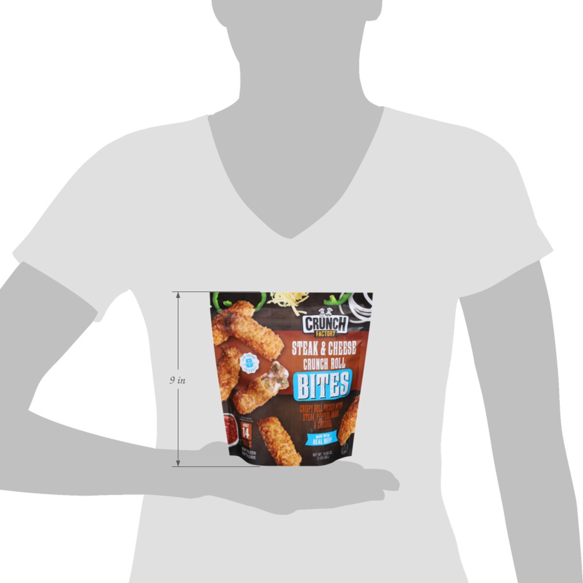 slide 14 of 15, Crunch Factory Crunch Roll Steak & Cheese Bites 16.80 oz, 16.8 oz