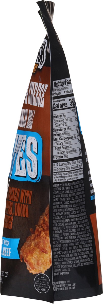 slide 7 of 15, Crunch Factory Crunch Roll Steak & Cheese Bites 16.80 oz, 16.8 oz