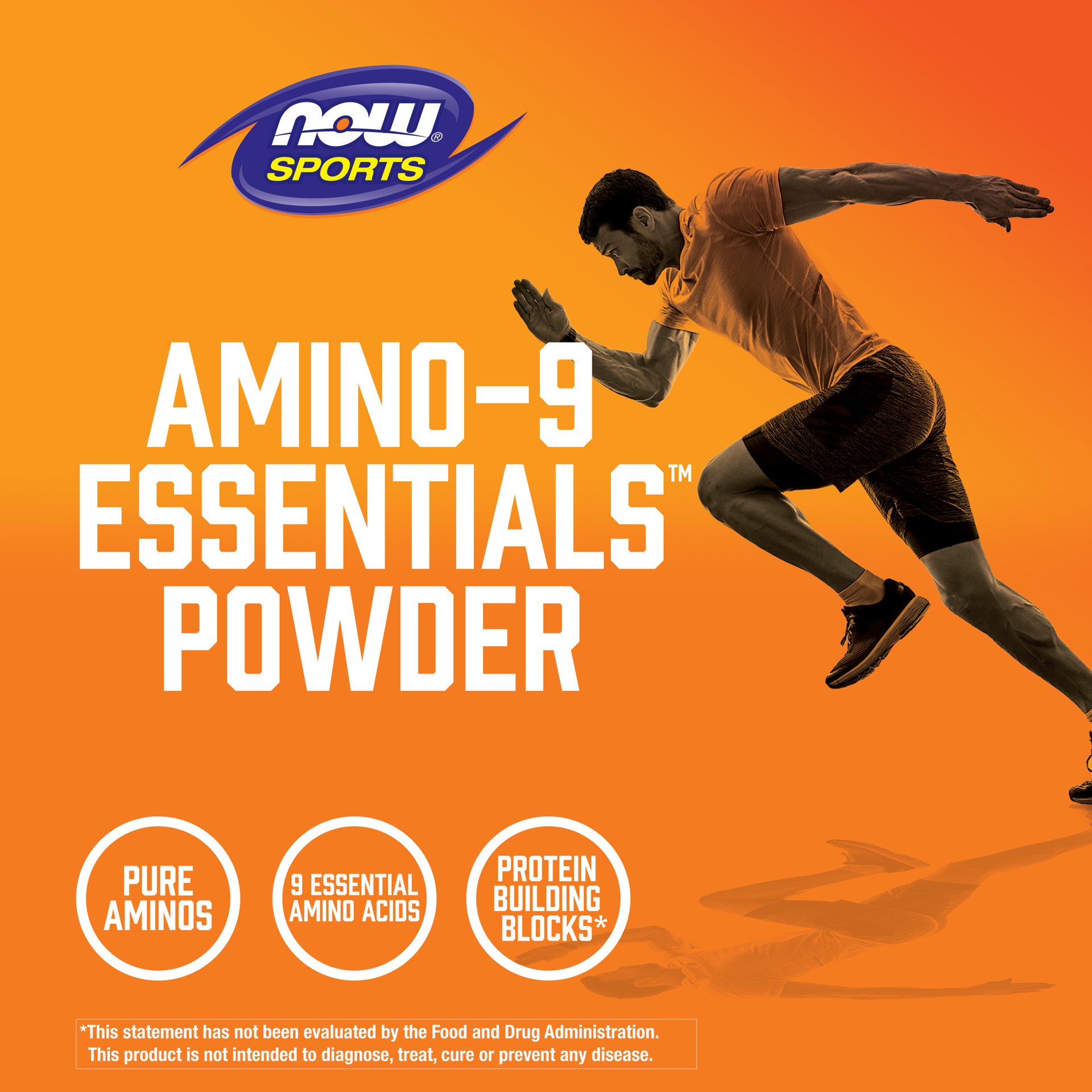 slide 2 of 5, NOW Sports Nutrition, Amino-9 Essentials™ Powder, Enhanced Protein Synthesis, Amino Acids, 330-Grams, 11.64 oz