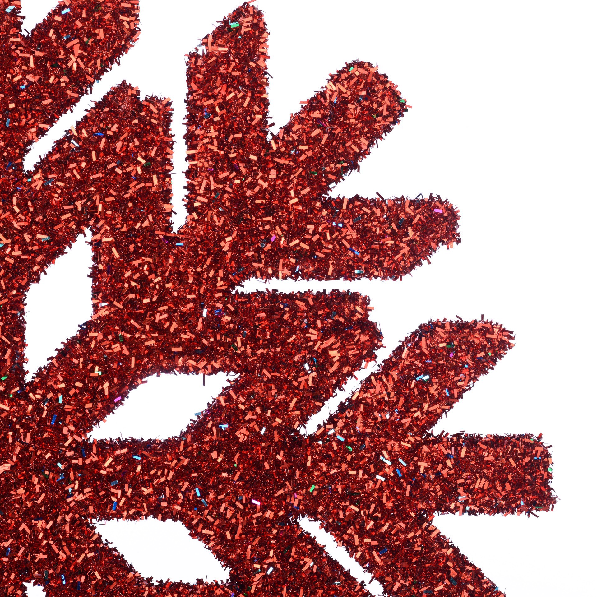 slide 2 of 2, 16" Glitter Snowflake Hanging Decor By Ashland, 16 in x 16 in x 1 in