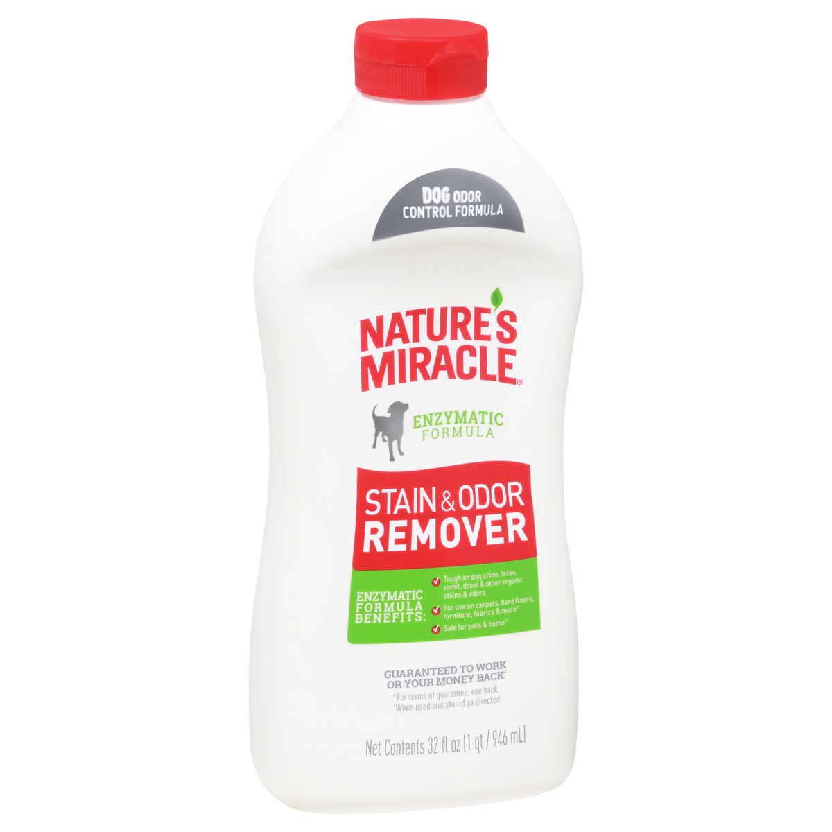 slide 4 of 9, Nature's Miracle Enzymatic Formula Stain & Odor Remover 32 fl oz Bottle, 32 fl oz