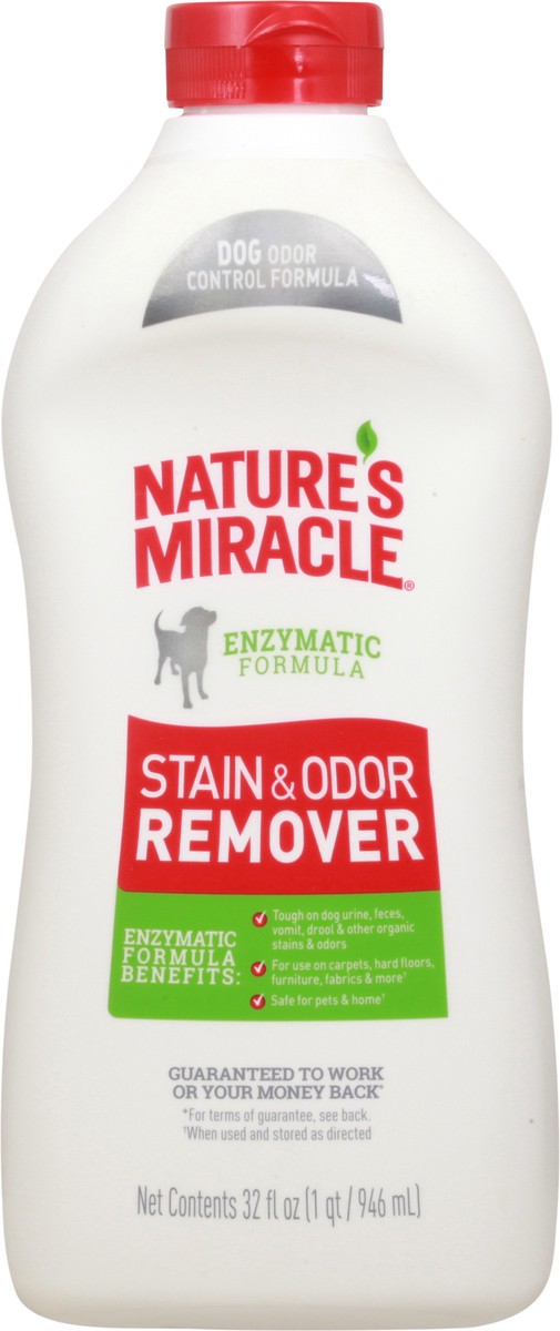 slide 2 of 9, Nature's Miracle Enzymatic Formula Stain & Odor Remover 32 fl oz Bottle, 32 fl oz