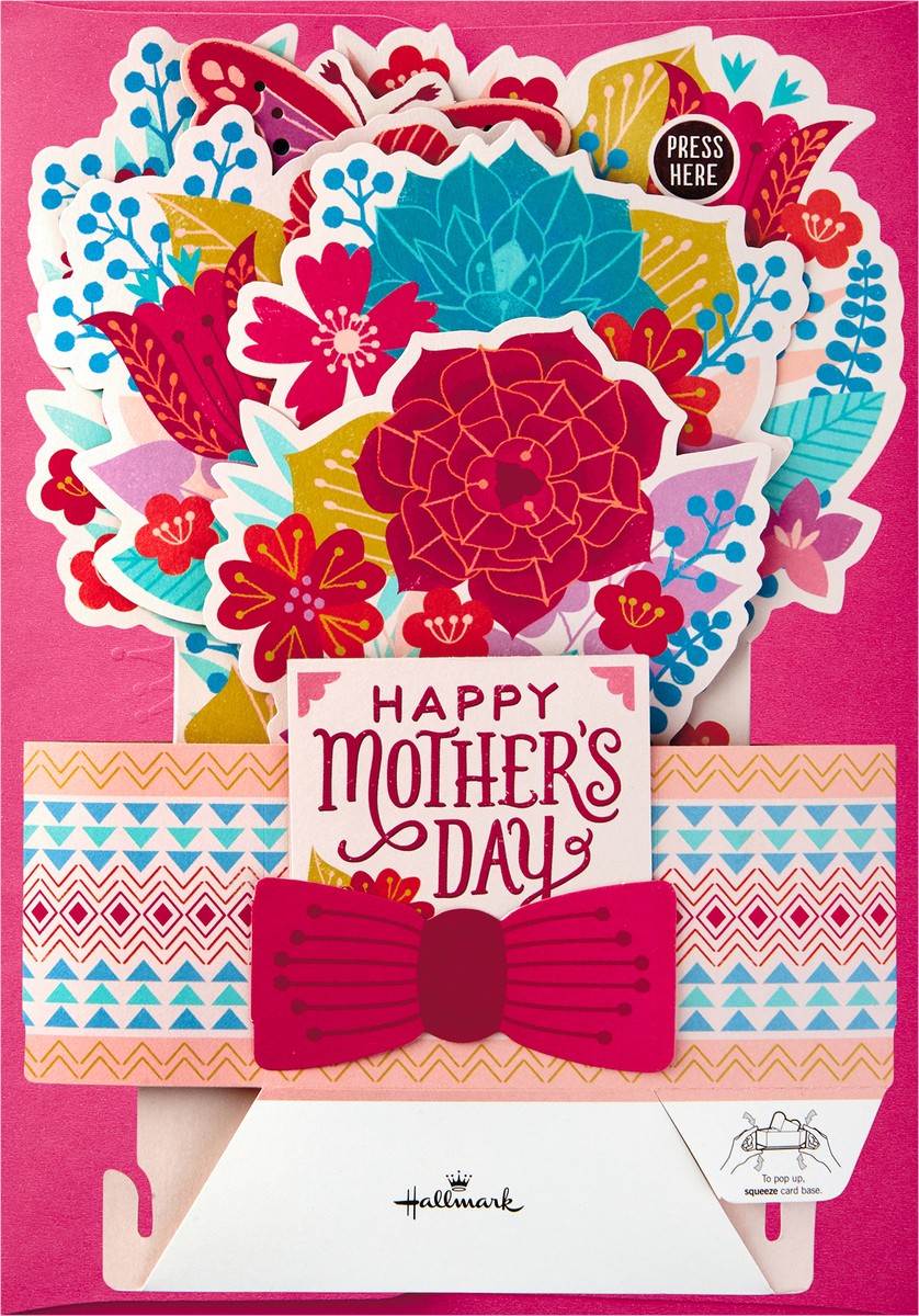 slide 2 of 3, Hallmark Pop Up Mother's Day Card with Light and Sound for Mom (Displayable Pot of Flowers, Plays Happy by Pharrell Williams) #15, 1 ct