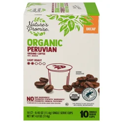 Nature's Promise Organic Decaf Peruvian Light Coffee Single Serve Cups