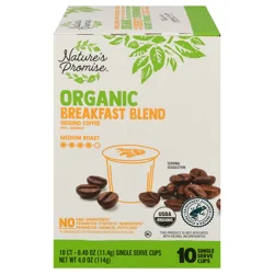 Nature's Promise Organic Breakfast Blend Med Roast Coffee Single Serve Cup