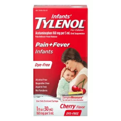 Tylenol Infant Dye-Free General Pain Reliever - Cherry - 1 fl oz