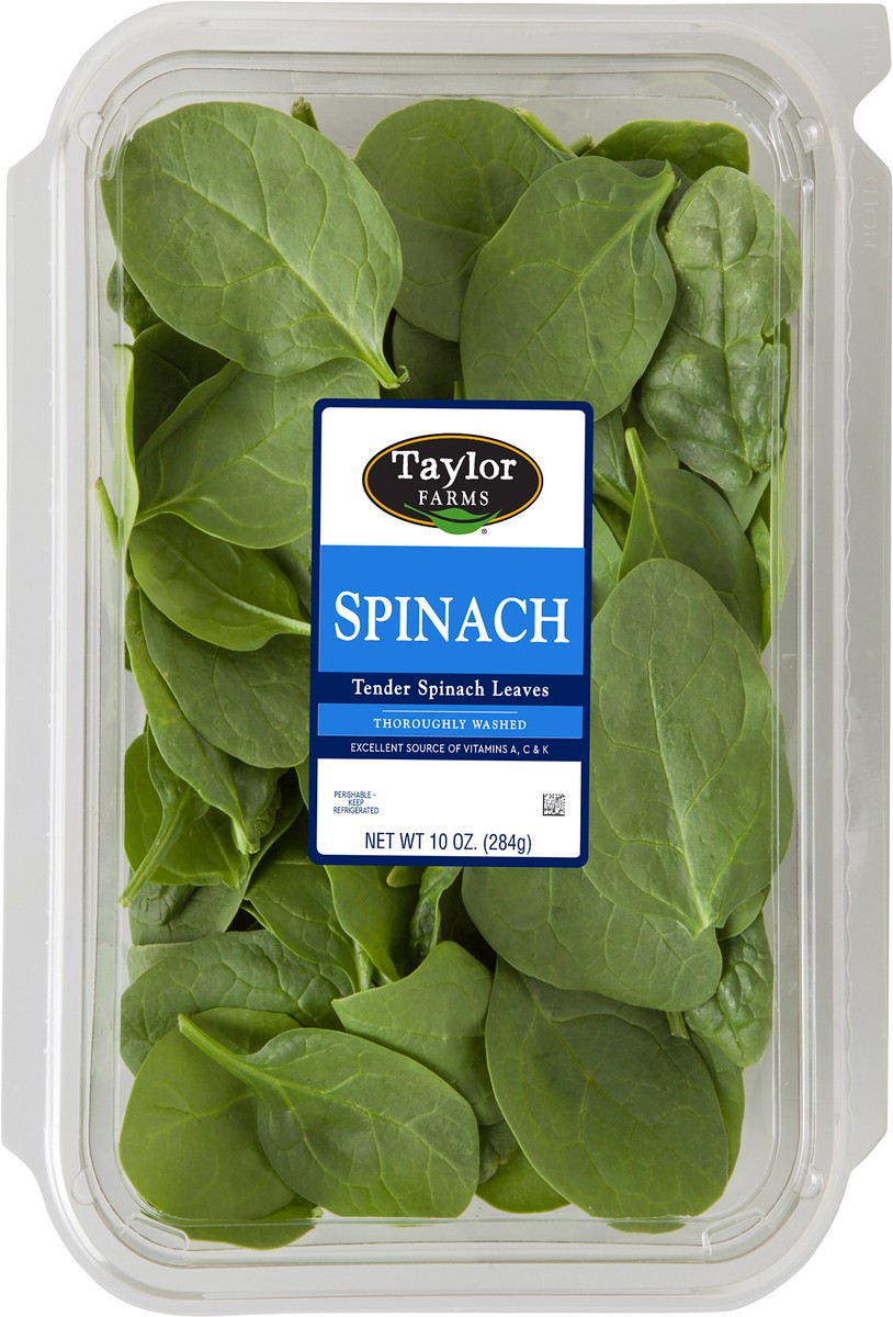 slide 3 of 3, Taylor Farms Spinach 10oz, 10 oz