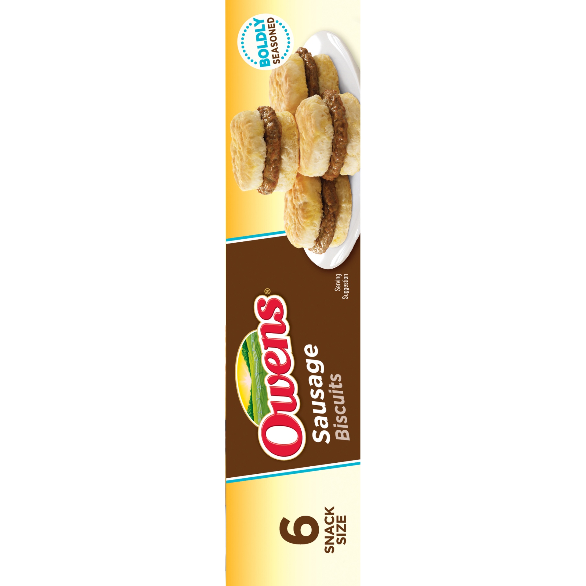 slide 5 of 8, Owens Sausage Biscuits, 6 ct