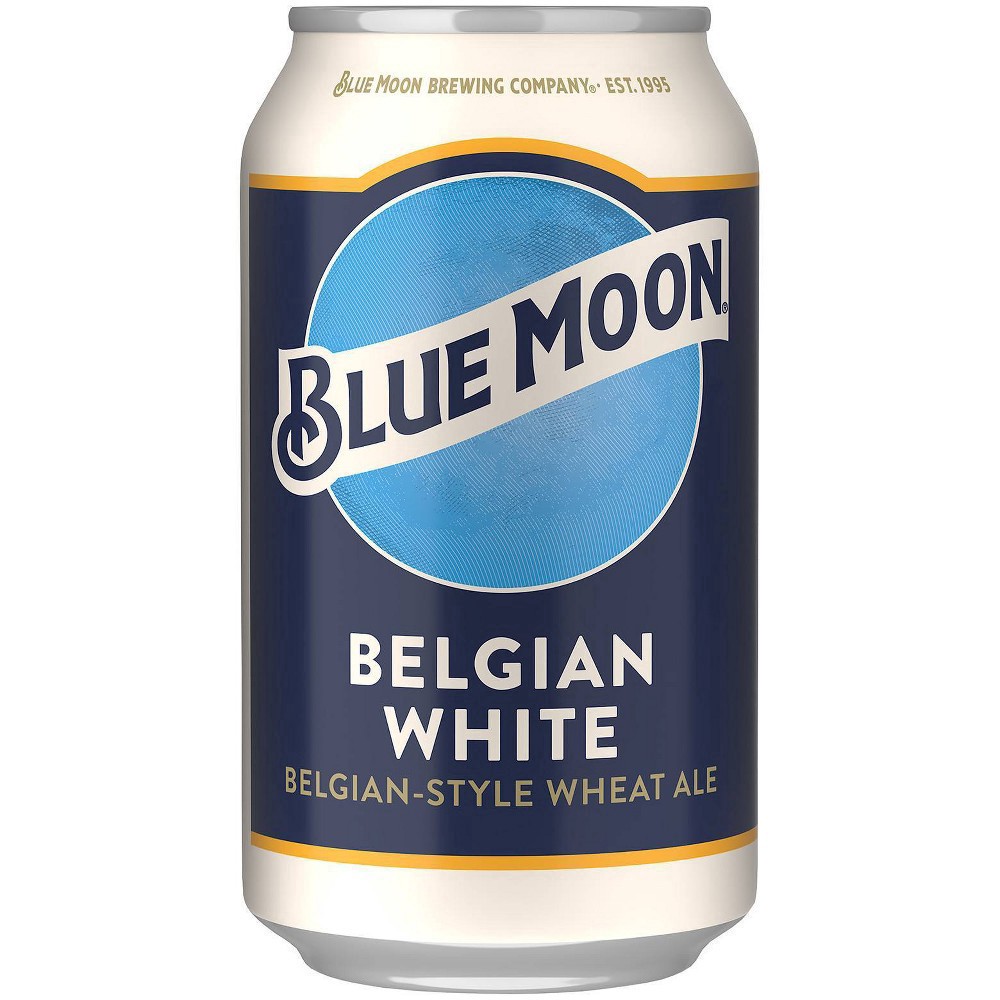 slide 2 of 9, Blue Moon Belgian White Beer - 6pk/12 fl oz Cans, 6 ct; 12 fl oz