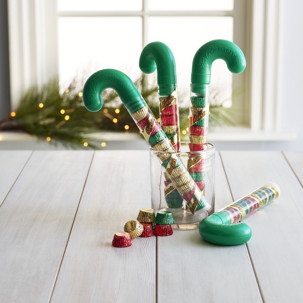 Reese's Peanut Butter Cups Miniatures Holiday Candy Cane 2.79 oz Shipt