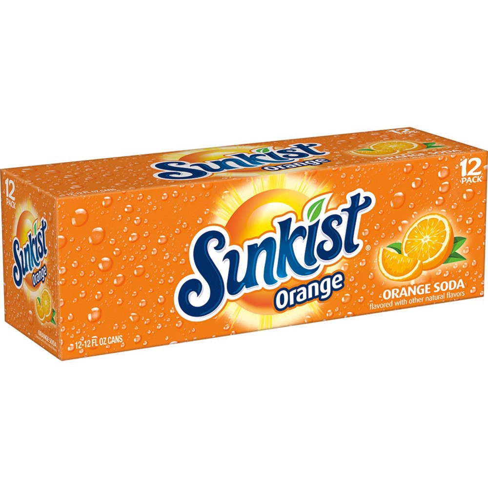 slide 13 of 15, Sunkist Orange Soda - 12pk/12 fl oz Cans, 12 ct; 12 fl oz