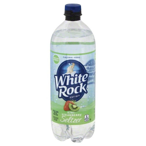 slide 1 of 4, White Rock Sparkling Seltzer Kiwi Strawberry, 33.8 oz