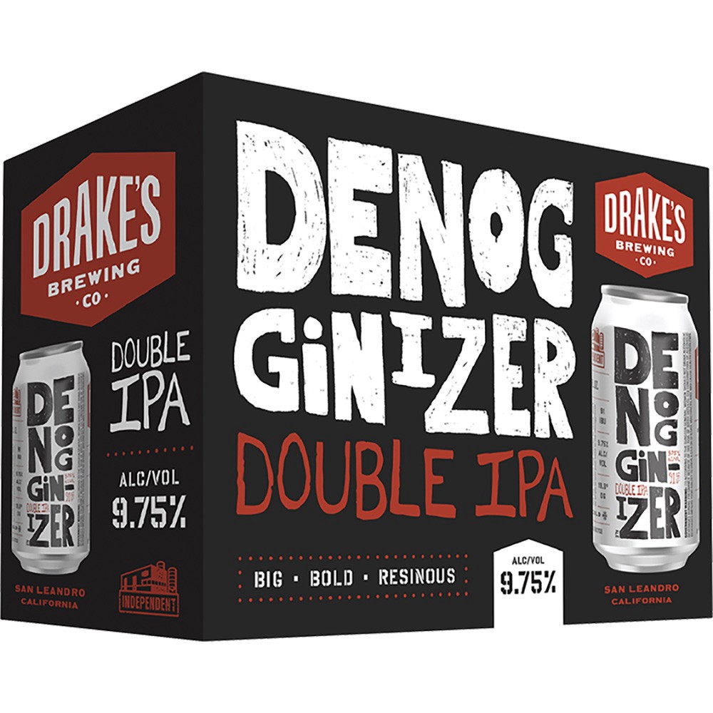 slide 1 of 1, Drake's Brewing Co. Double IPA Denog Ginizer Beer 12 - 12 oz Cans, 12 ct