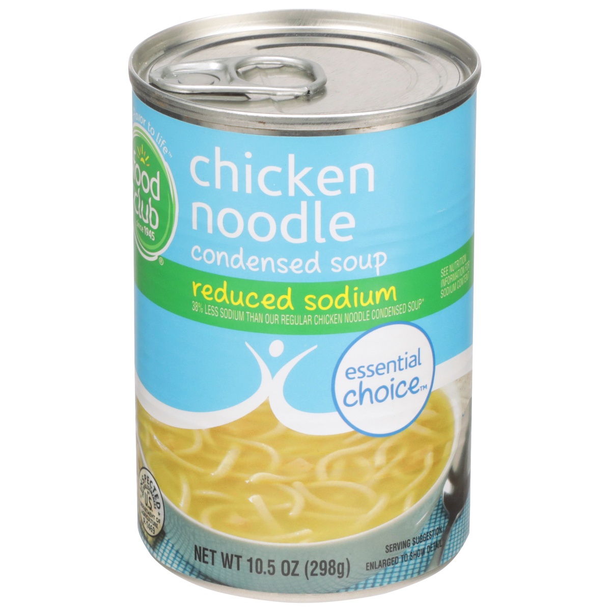 slide 3 of 10, Food Club Reduced Sodium Chicken Noodle Condensed Soup, 1 ct