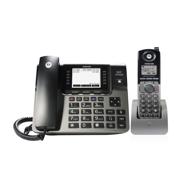 slide 1 of 2, Motorola Ml1250 Corded/Cordless Phone Base With Digital Answering System, 1 ct