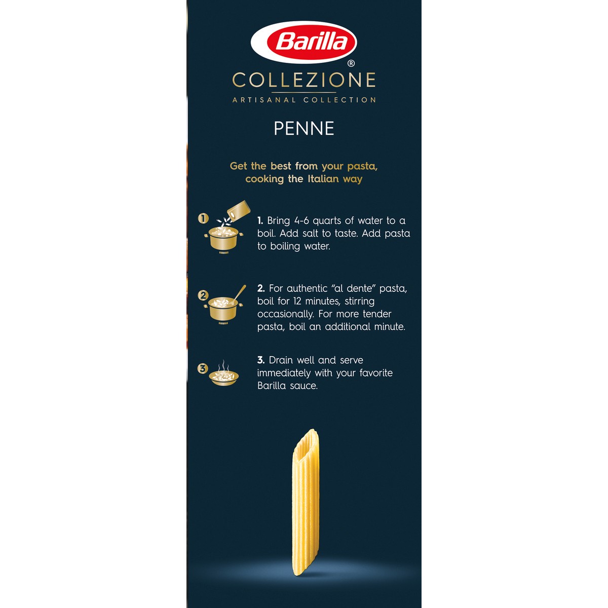 slide 10 of 14, Barilla Collezione Artisanal Collection Penne Pasta 1 lb. Box, 1 lb