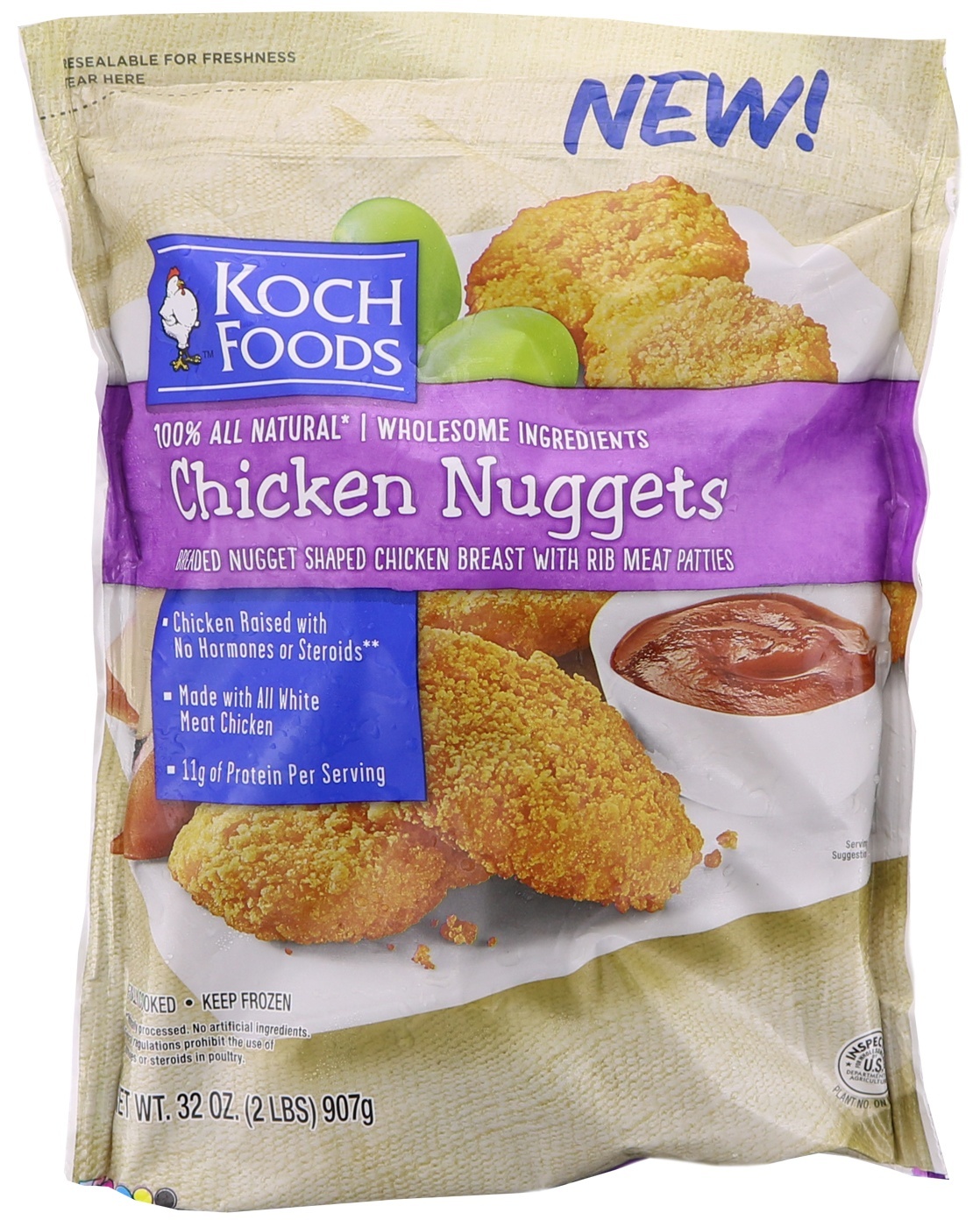 slide 1 of 1, Koch Foods Chicken Nuggets, 32 oz