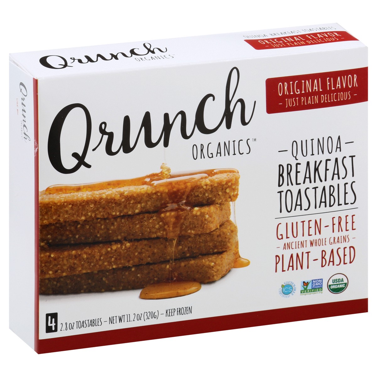 slide 3 of 12, Qrunch Organics Original Flavor Breakfast Toastables 4 ea, 4 ct