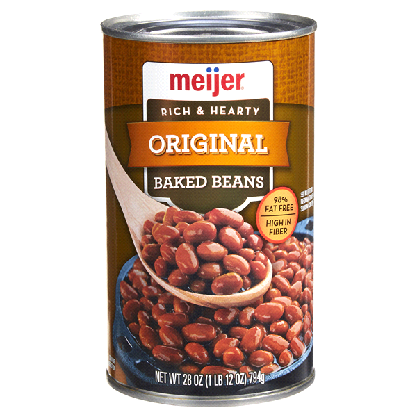 slide 1 of 1, Meijer Original Baked Beans, 28 oz