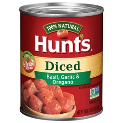 Hunt's Diced Basil, Garlic & Oregano Tomatoes 28 oz