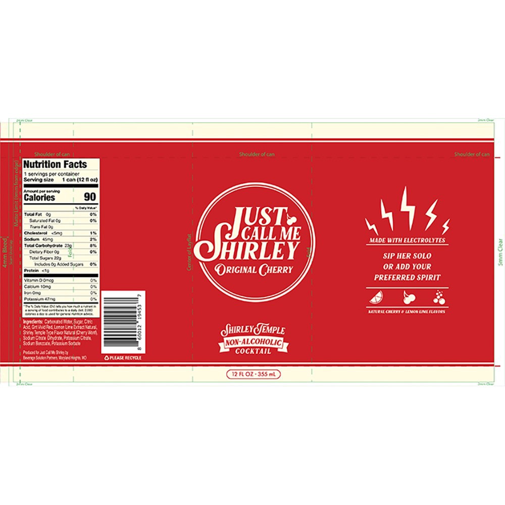 slide 1 of 1, Just Call Me Shirley N/a Cherry, 4 ct; 12 oz