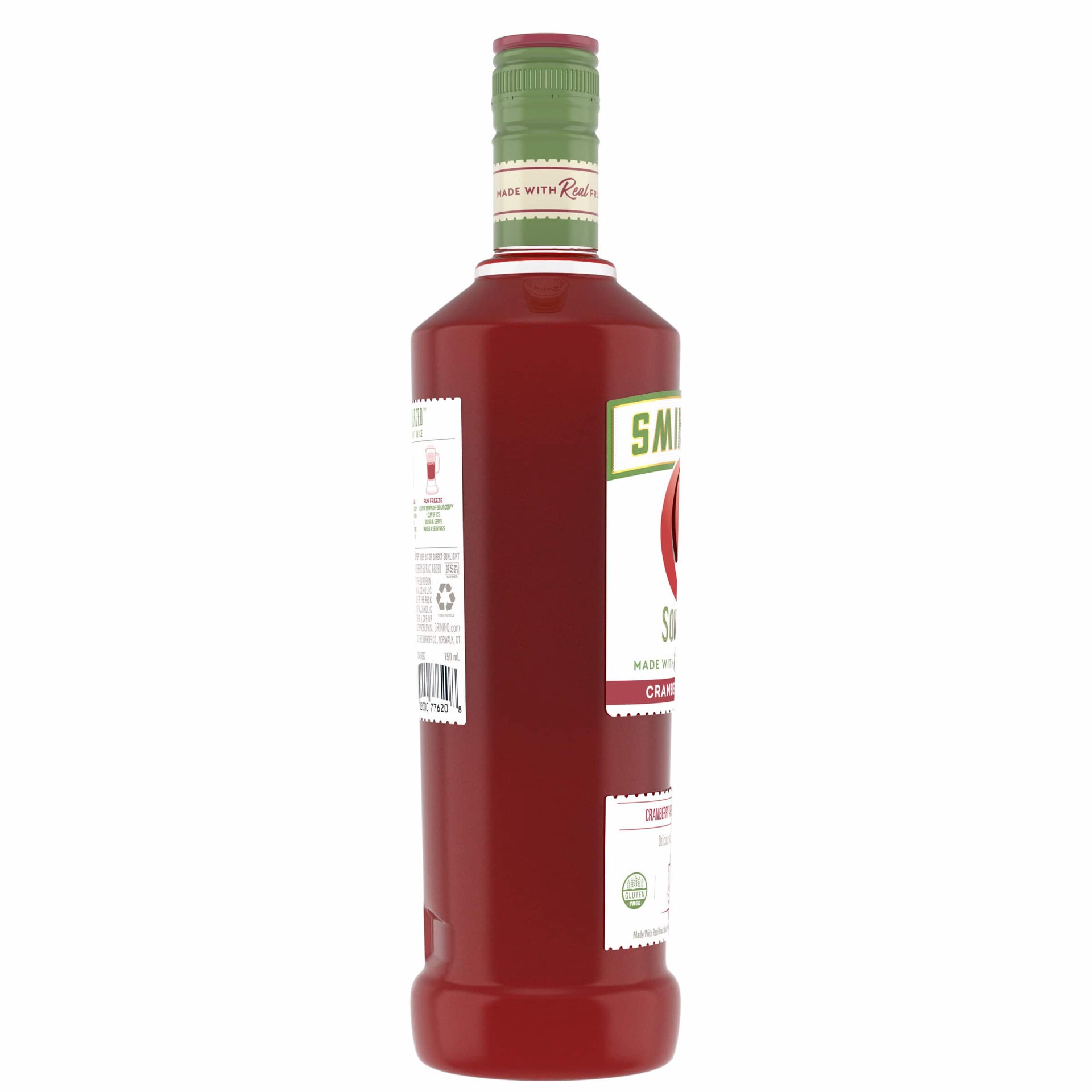 slide 9 of 10, Smirnoff Sourced Cranberry Apple Vodka, 750 ml