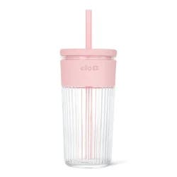Ello Ava 18oz Straw Tumbler Pink