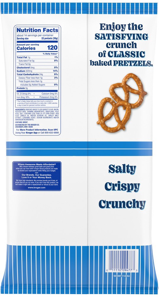 slide 6 of 6, Kroger Mini Twist Pretzels, 15 oz