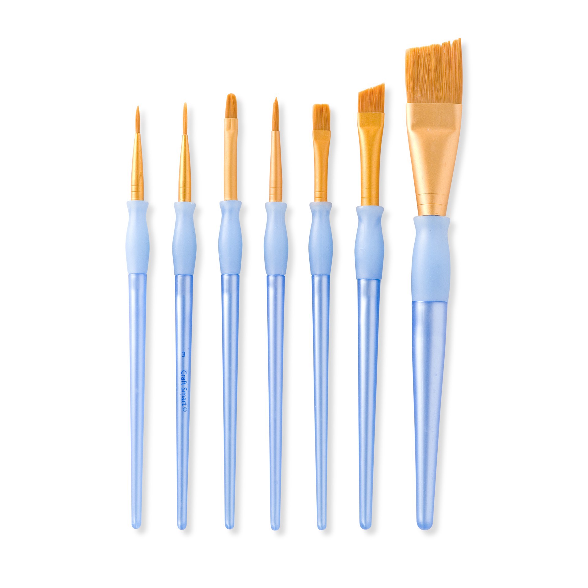 slide 2 of 4, Golden Taklon Angular Brush Super Value Pack By Craft Smart, 1 ct