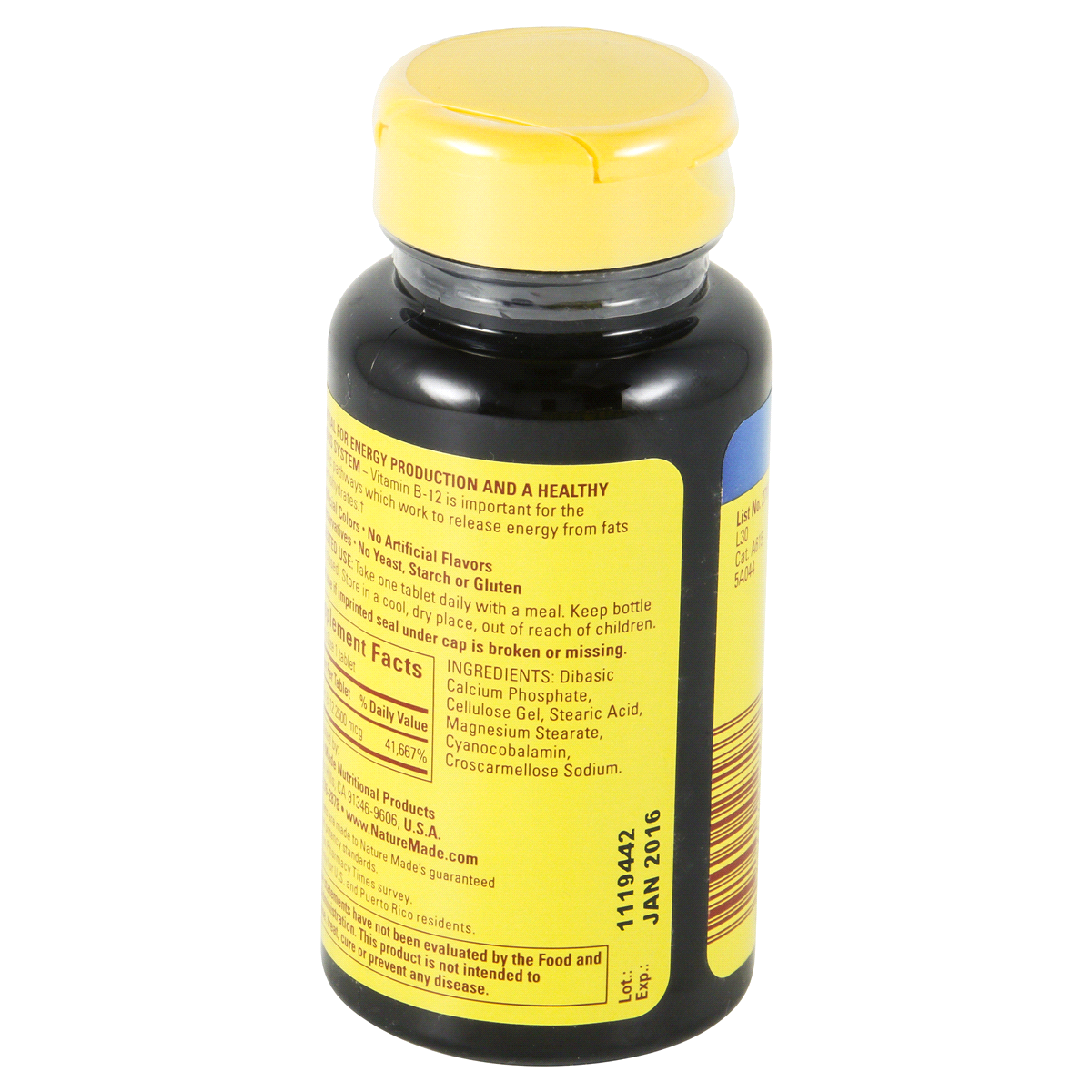 slide 30 of 60, Nature Made Extra Strength Vitamin B12 2500 mcg Tablets for Energy Metabolism Support - 60ct, 60 ct