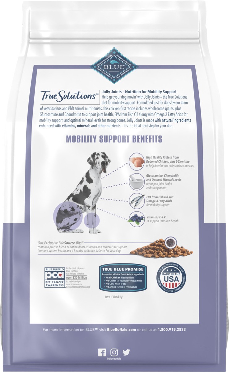 slide 7 of 9, Blue Buffalo True Solutions Jolly Joints Mobility Support Adult Dog, 4 lb