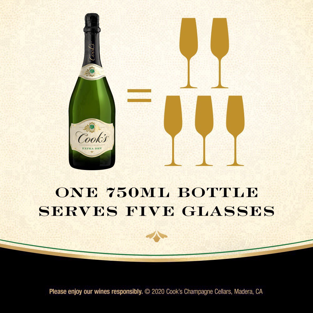 slide 32 of 43, Cook's California Champagne Extra Dry White Sparkling Wine, 750 ml