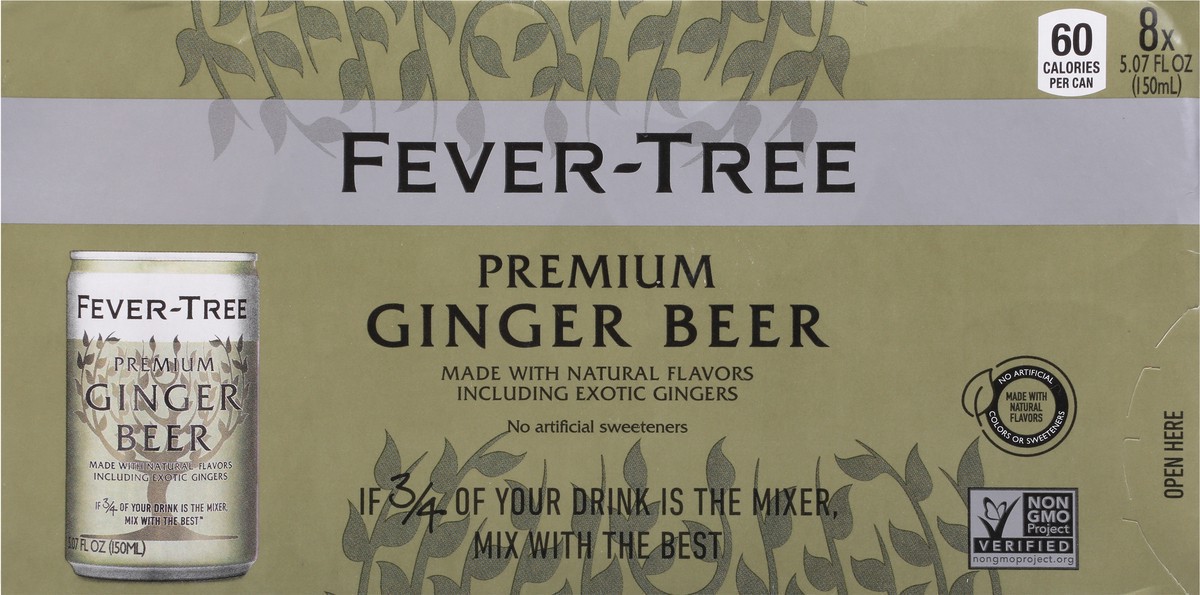 slide 9 of 9, Fever-Tree Premium Ginger Beer 8x150ml, 8 ct; 5 oz
