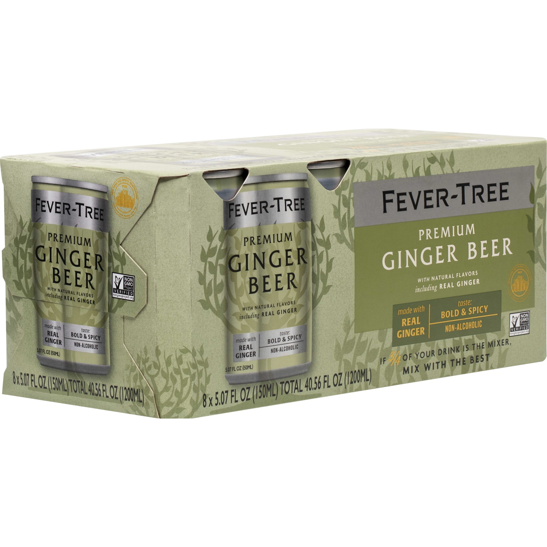 slide 1 of 9, Fever-Tree Premium Ginger Beer 8x150ml, 8 ct; 5 oz