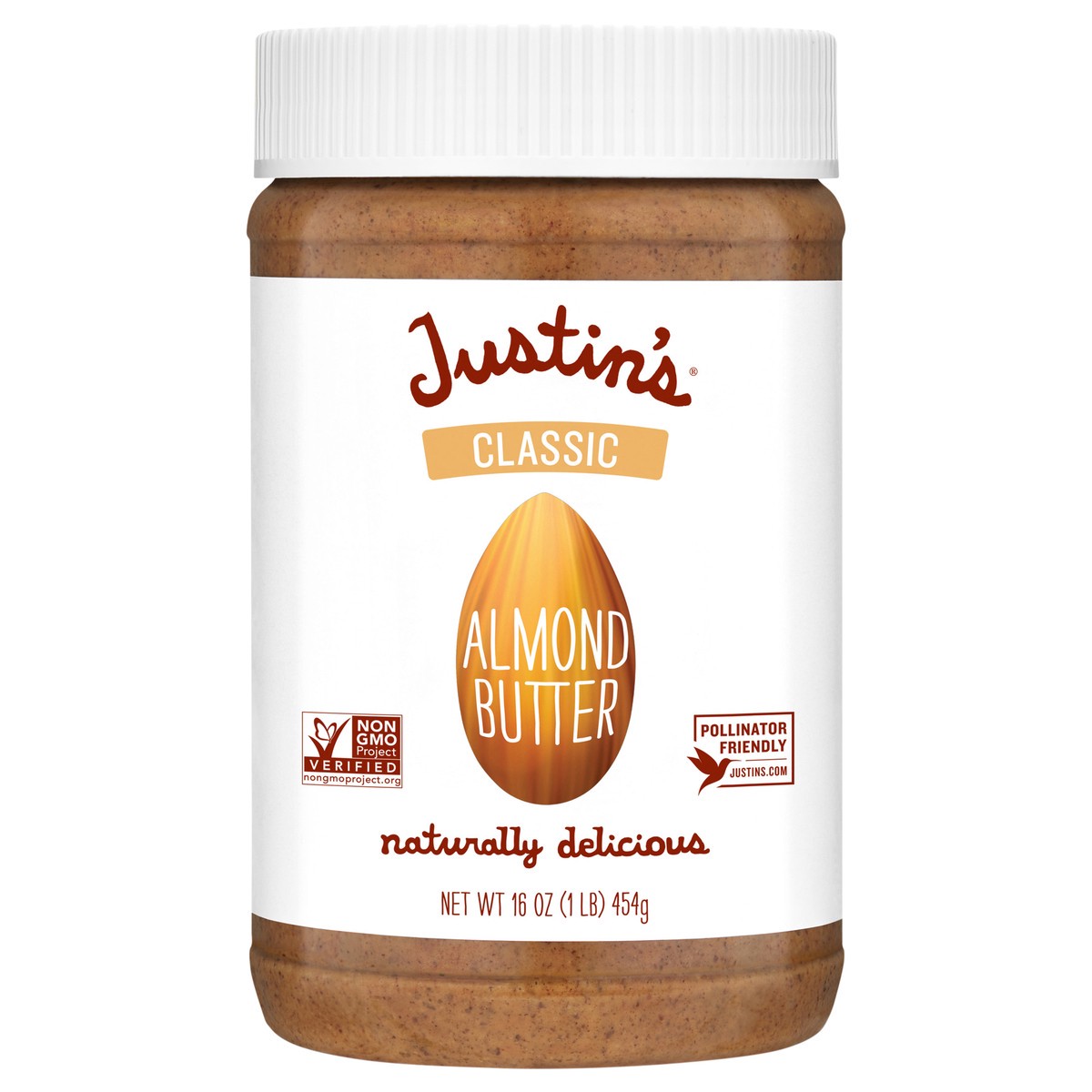 slide 1 of 10, Justin's Classic Almond Butter - 16 oz, 1 ct