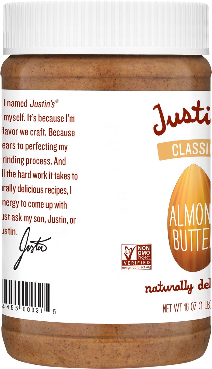 slide 10 of 10, Justin's Classic Almond Butter - 16 oz, 1 ct