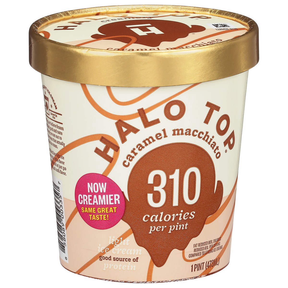 slide 10 of 12, Halo Top Carml Macchiato Light Ice Cream, 1 pint