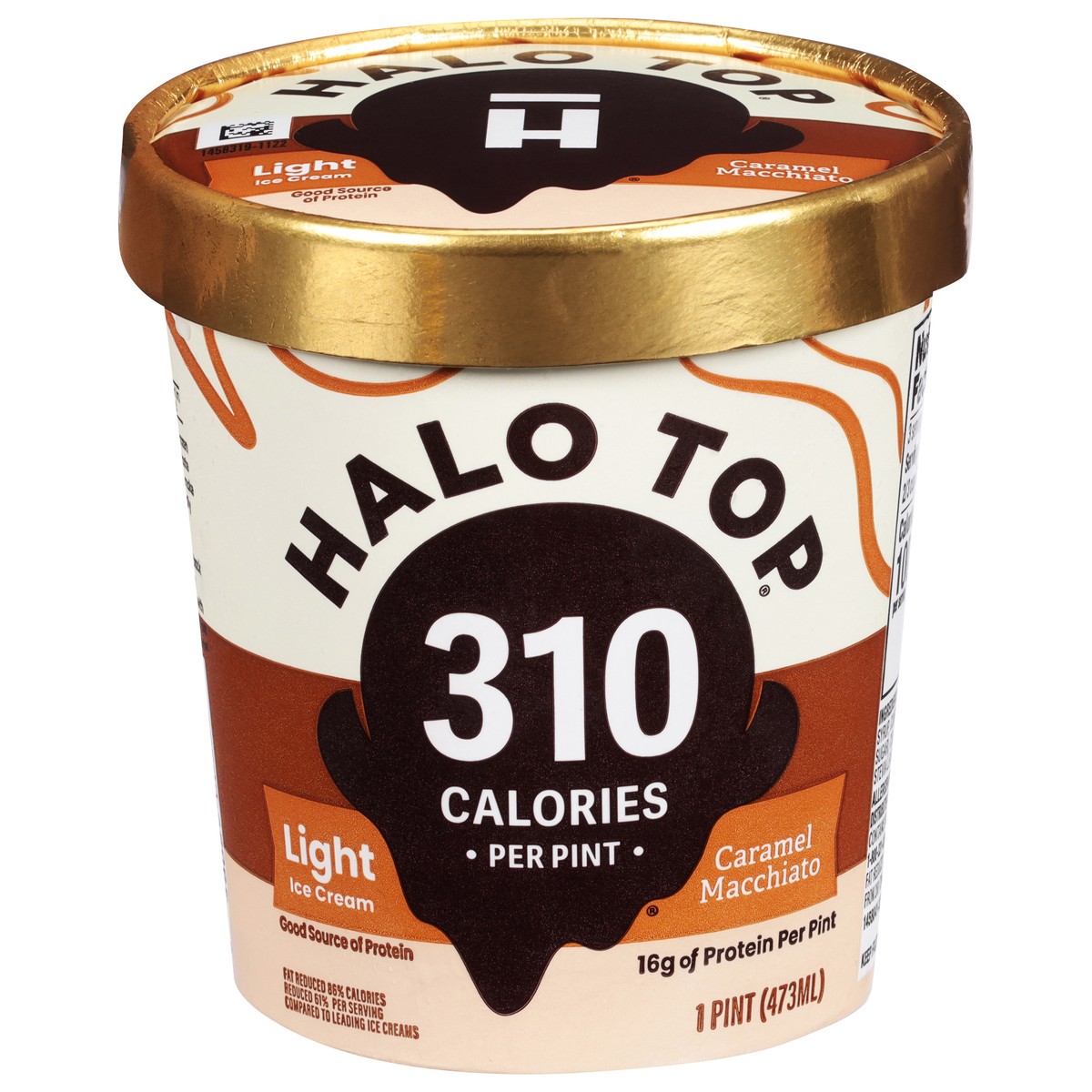 slide 1 of 12, Halo Top Carml Macchiato Light Ice Cream, 1 pint