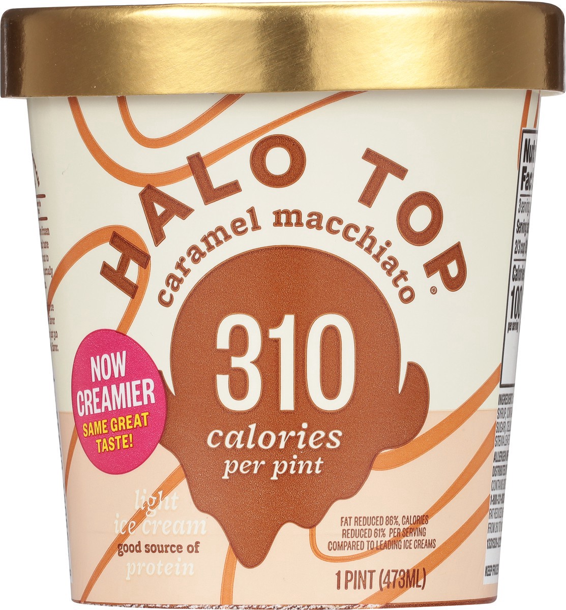 slide 5 of 12, Halo Top Carml Macchiato Light Ice Cream, 1 pint