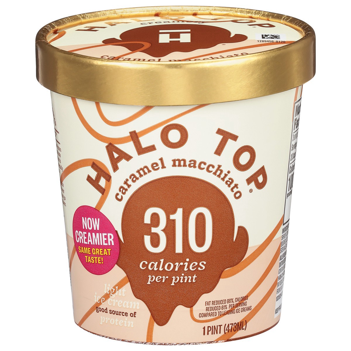 slide 6 of 12, Halo Top Carml Macchiato Light Ice Cream, 1 pint