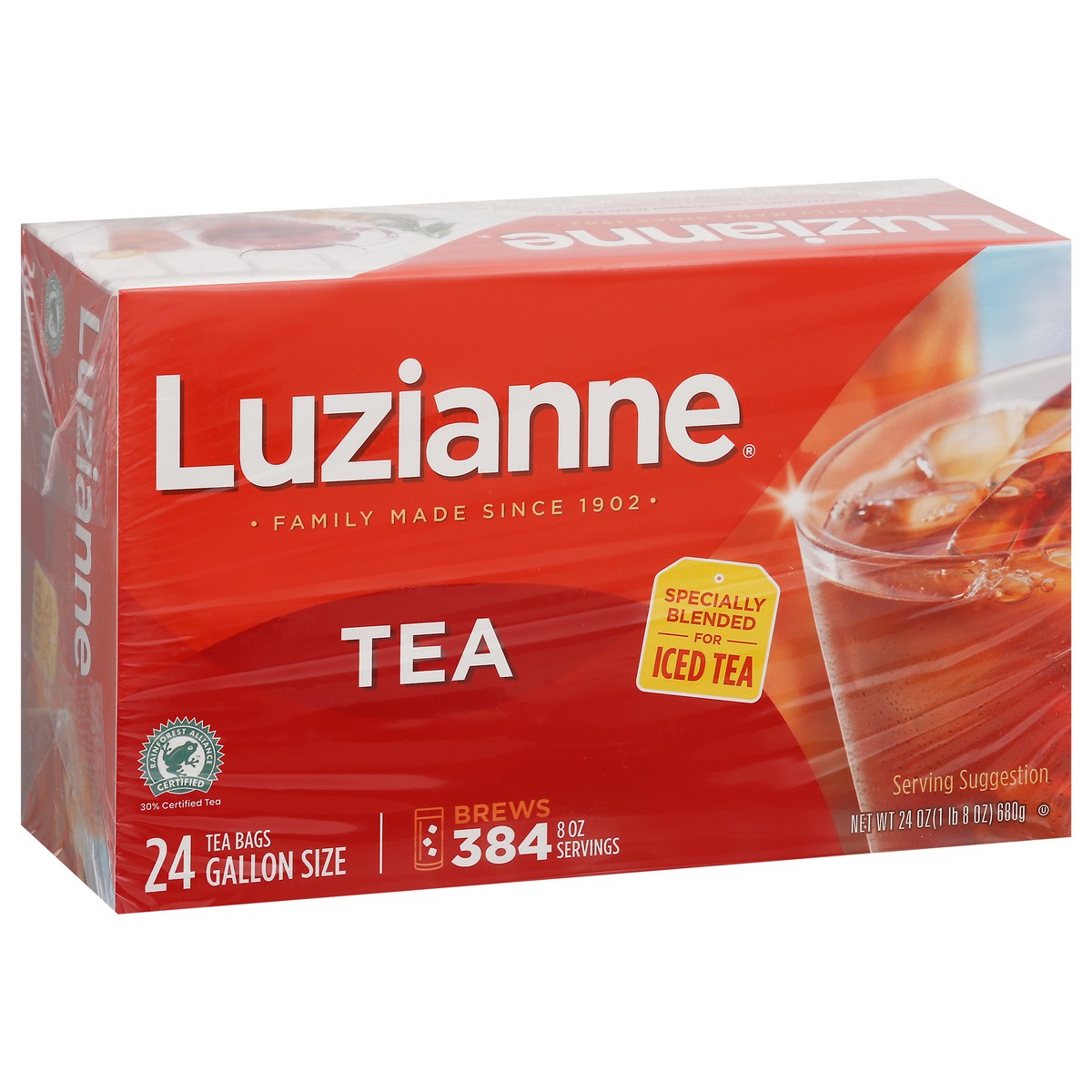 slide 5 of 9, Luzianne Gallon Size Iced Tea Bags 24 ea, 24 ct