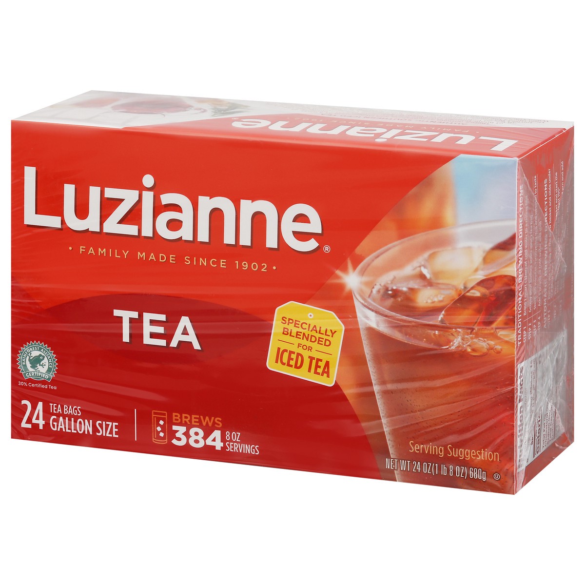 slide 9 of 9, Luzianne Gallon Size Iced Tea Bags 24 ea, 24 ct