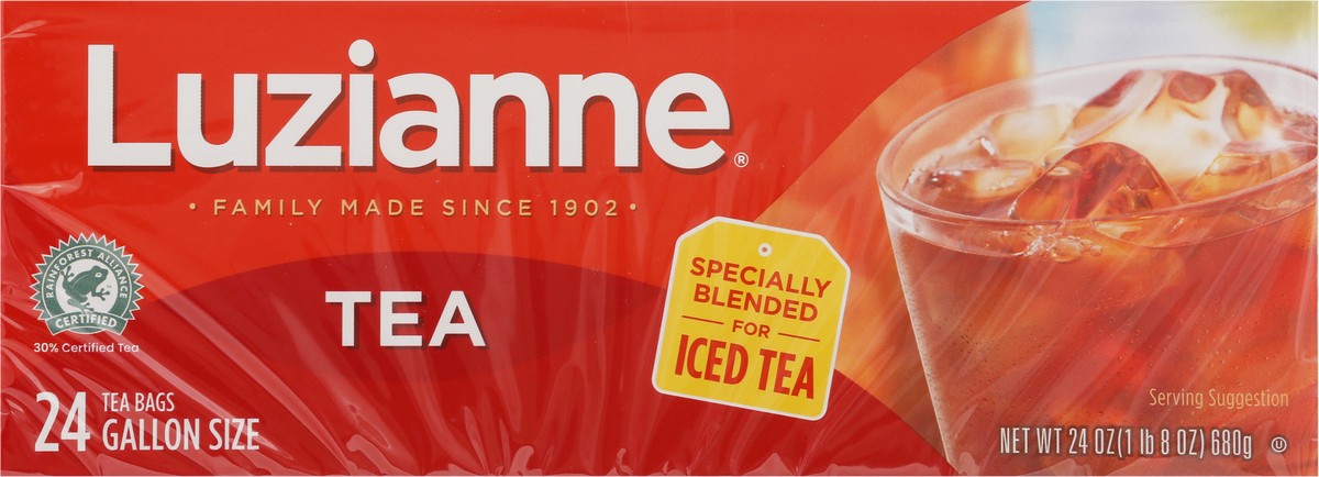 slide 3 of 9, Luzianne Gallon Size Iced Tea Bags 24 ea, 24 ct