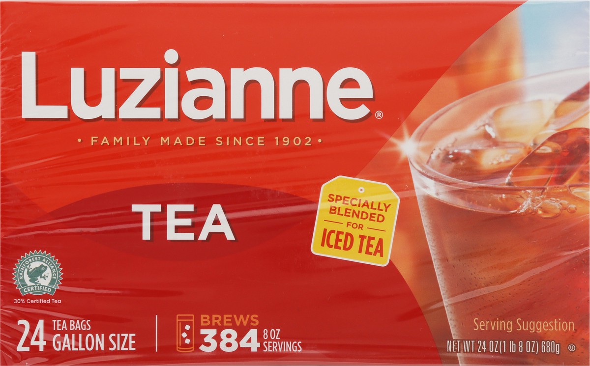 slide 4 of 9, Luzianne Gallon Size Iced Tea Bags 24 ea, 24 ct