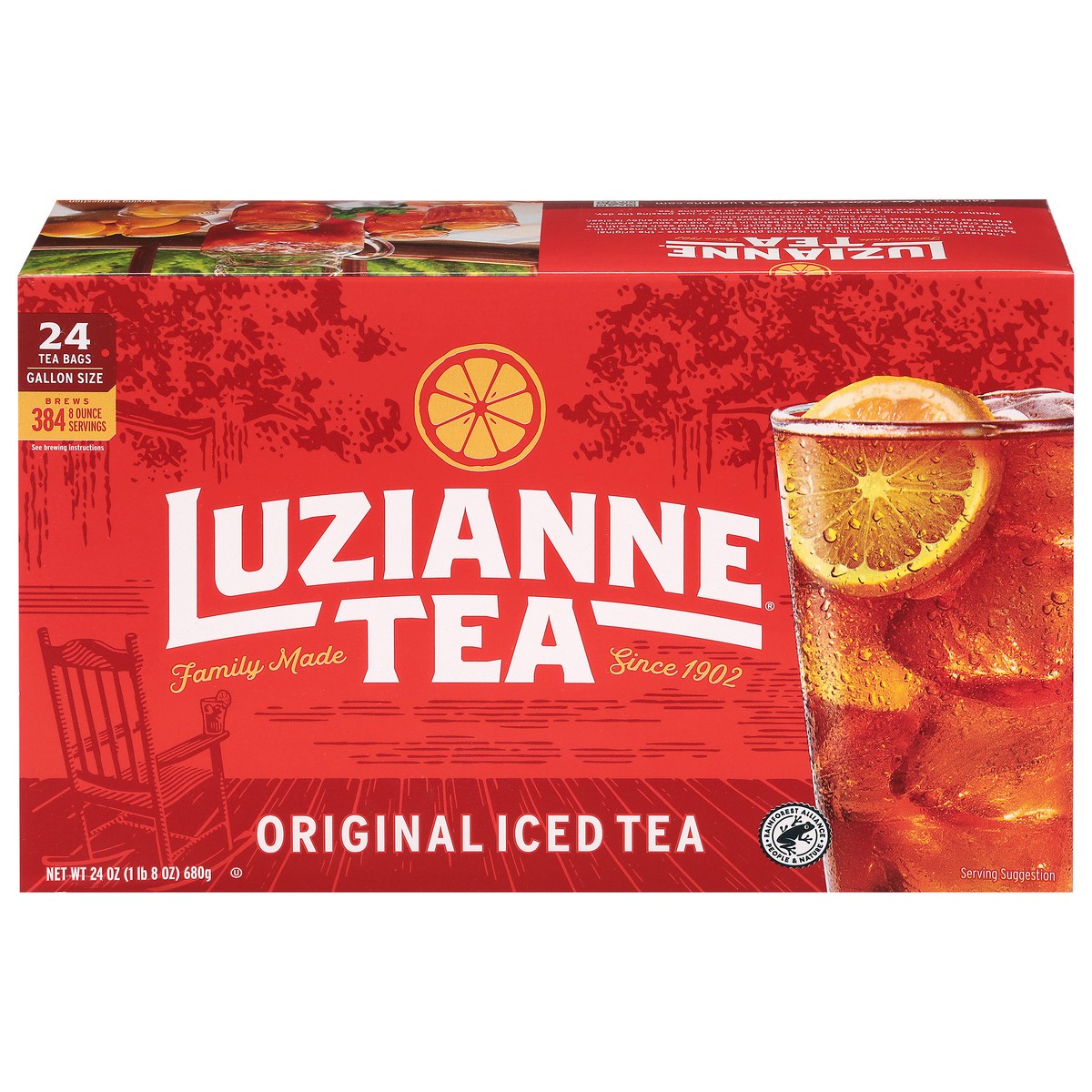 slide 1 of 9, Luzianne Original Family Size Iced Tea 24 Each, 24 ct