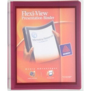 slide 1 of 4, Avery Flexi-View Presentation Binder, 1 ct