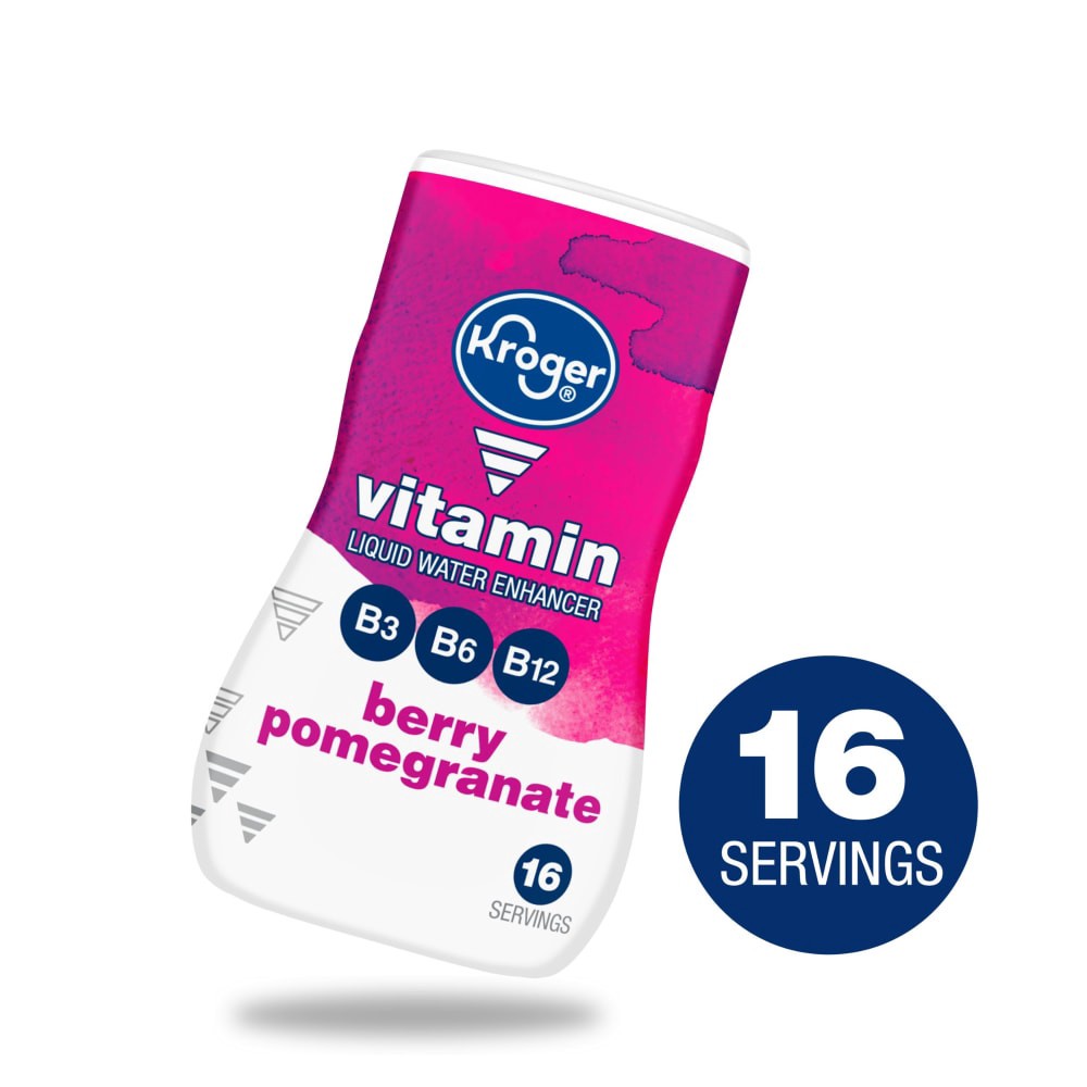 slide 1 of 5, Kroger Berry Pomegranate Vitamin Liquid Water Enhancer - 1.62 fl oz, 1.62 fl oz