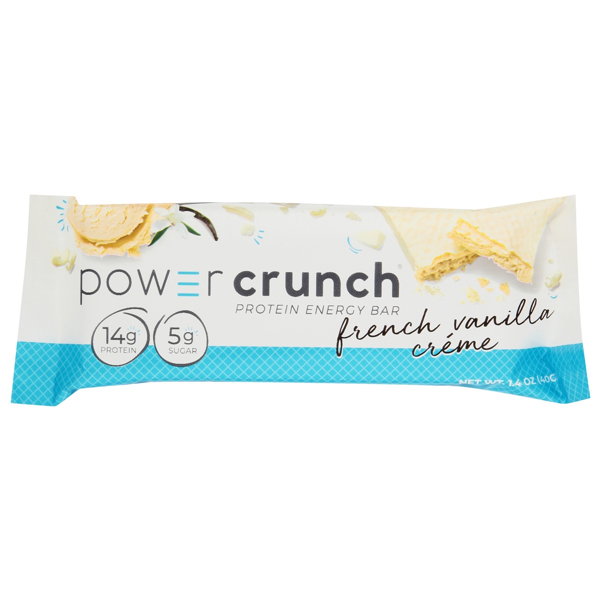 slide 1 of 1, Power Crunch French Vanilla Creme Flavored Protein Energy Bar 1.4 oz, 