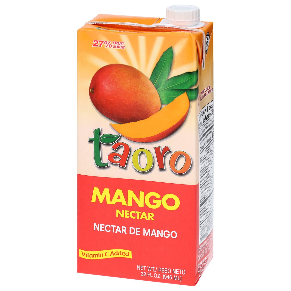 slide 2 of 4, Taoro Mango Nectar 32 fl oz, 32 fl oz