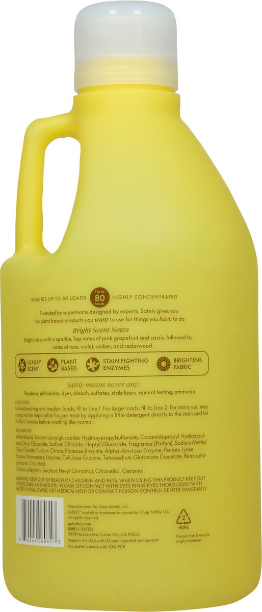 slide 9 of 9, Safely Everyday Laundry Bright Detergent 64 fl oz, 64 fl oz